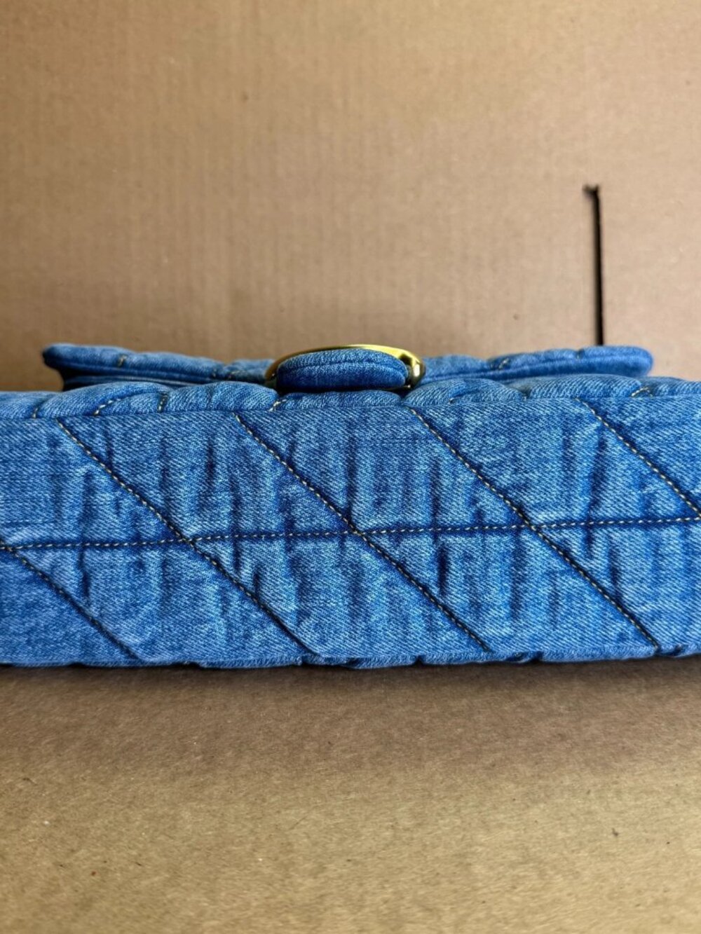 Coach Quilted Tabby 26 Medium Denim Shoulder Bag - Picture 5 of 6